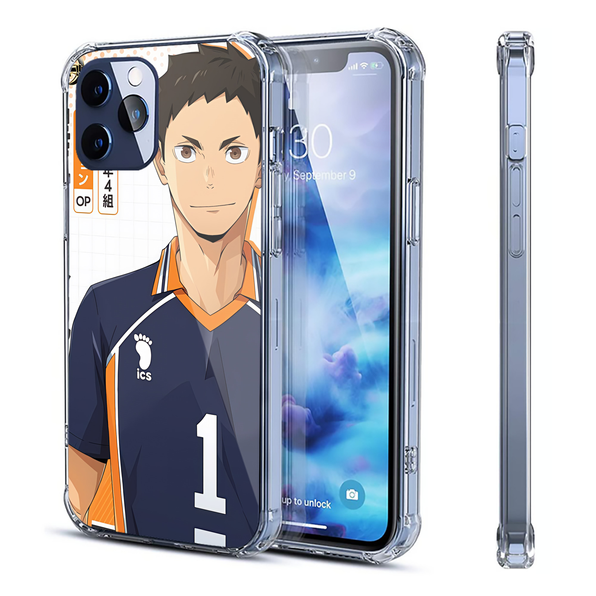 （画像用） ハイキュー!! Haikyu!! 【iPhone 12シリーズ対応】透明スマホケース（クリアソフトケース）